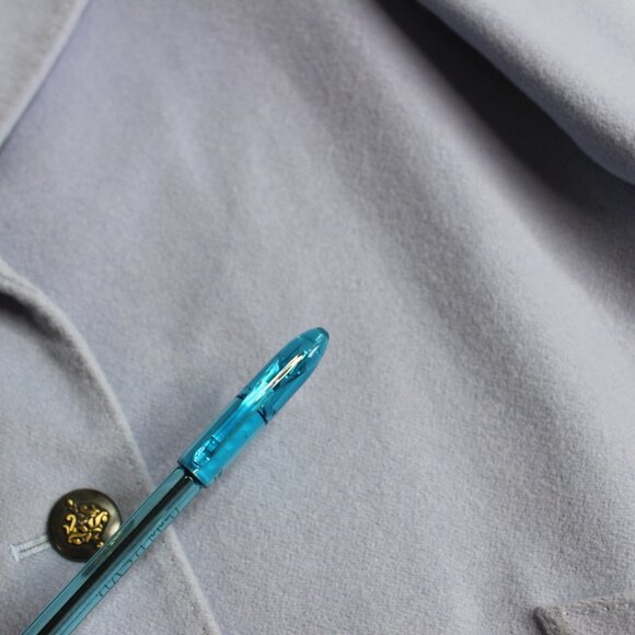 Don Caster Vintage Women's Angora Wool Jacket Blazer Size 8 Periwinkle - Picture 4 of 6